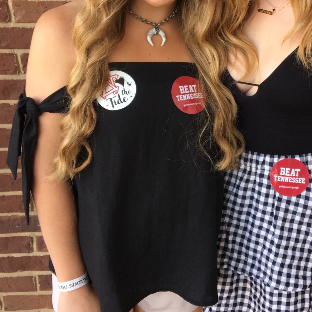 Black Off the Shoulder Top